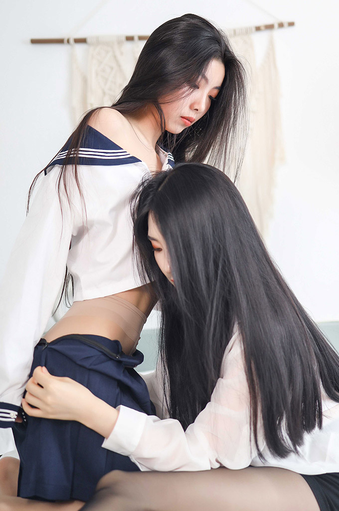 TK0093-神仙姐妹的JK制服穿搭